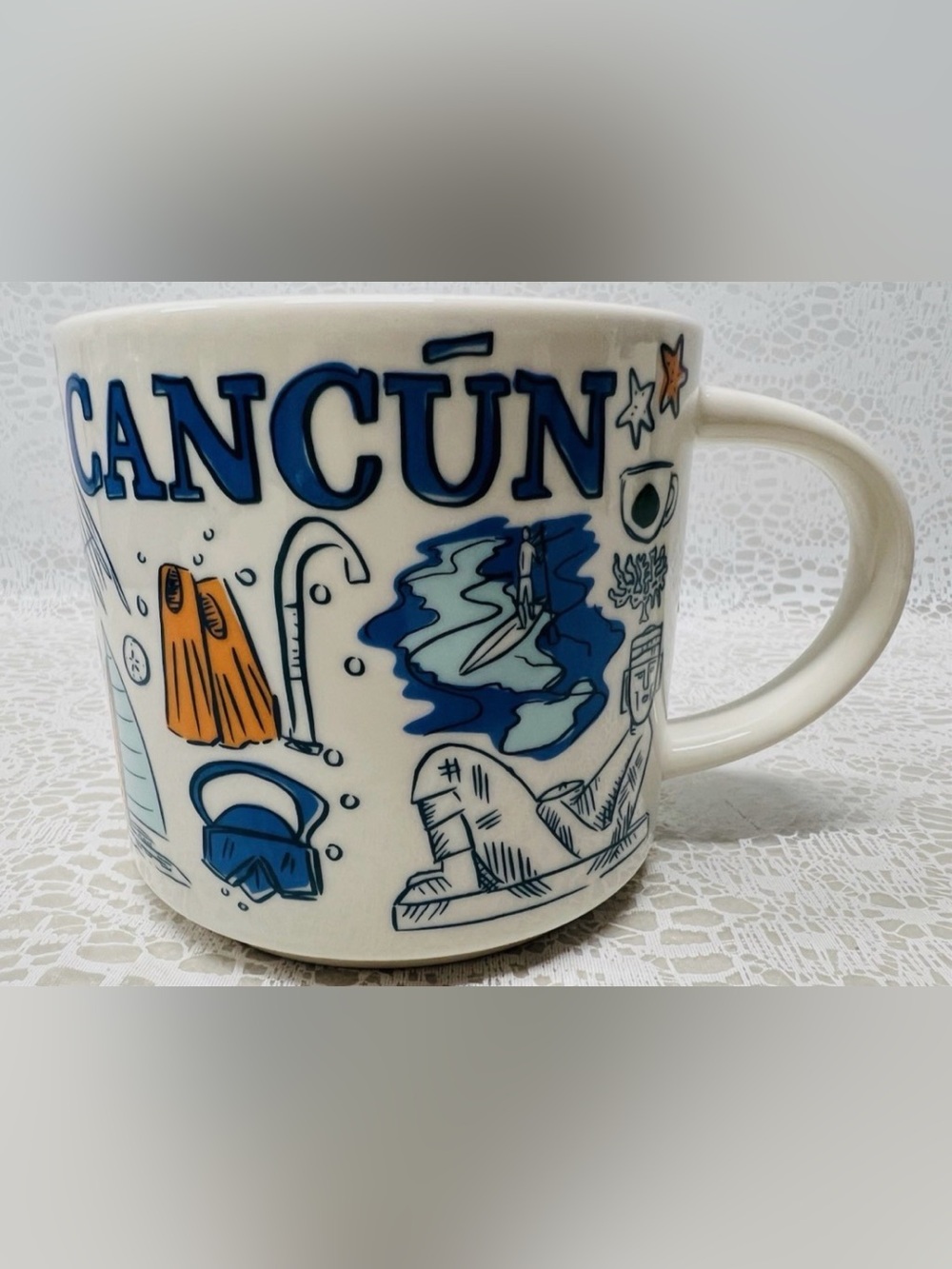 Starbucks Been There Series Collectible Coffee Mug 14oz - Cancun Mexico